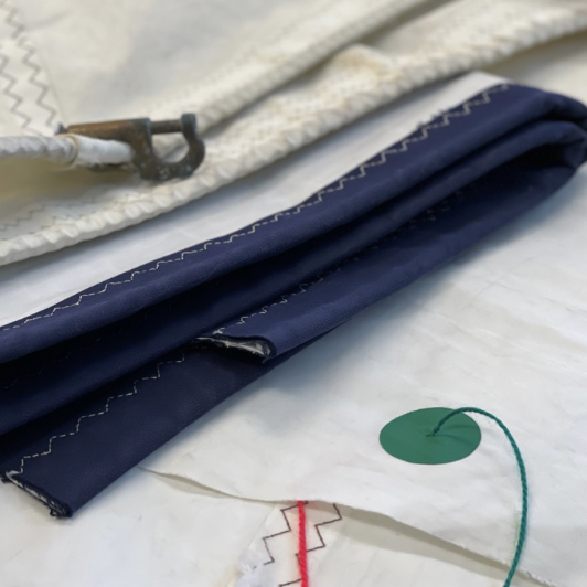 Recycled sail cloth for bags